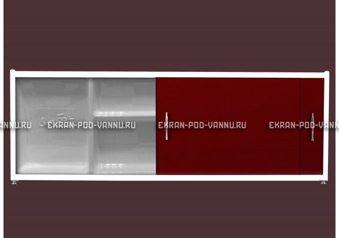 Экран с полочкой - Бордо – купить по цене 6880 руб. в интернет-магазине в городе Кемерово картинка 1
