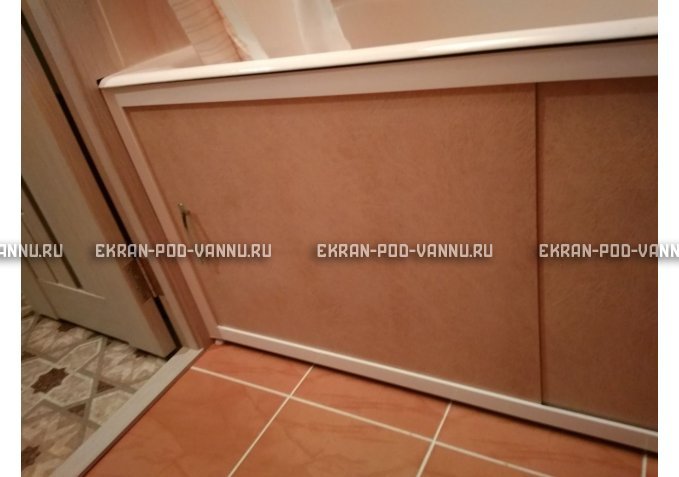Раздвижной экран EUROPLEX Комфорт бежевый – купить по цене 6750 руб. в интернет-магазине в городе Кемерово картинка 2
