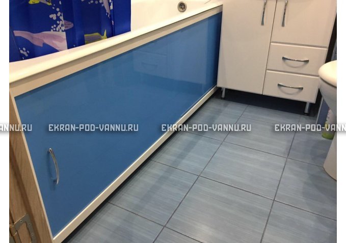 Торцевой экран EUROPLEX Комфорт голубой – купить по цене 8760 руб. в интернет-магазине в городе Кемерово картинка 4