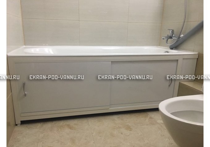 Экран  EUROPLEX Роликс белый с вставкой – купить по цене 10400 руб. в интернет-магазине в городе Кемерово картинка 4