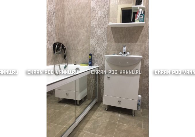 Раздвижной экран EUROPLEX Роликс Зеркальный – купить по цене 9700 руб. в интернет-магазине в городе Кемерово картинка 5