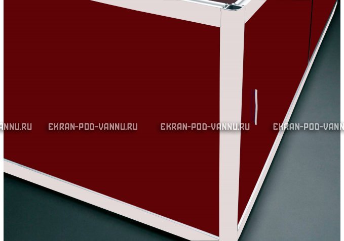 Торцевой экран EUROPLEX Комфорт бордовый – купить по цене 8760 руб. в интернет-магазине в городе Кемерово картинка 1