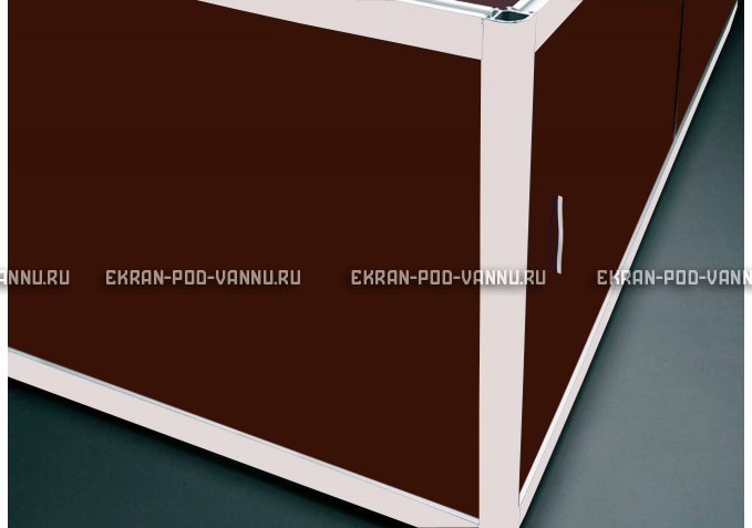 Угловой экран EUROPLEX Комфорт шоколад – купить по цене 8180 руб. в интернет-магазине в городе Кемерово картинка 1