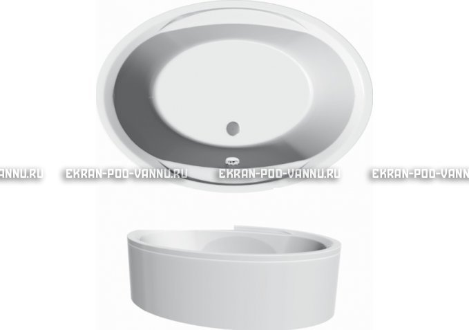 Акриловая ванна Vayer Opal 180x120 – купить по цене 33850 руб. в интернет-магазине в городе Кемерово картинка 3