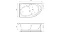 Акриловая ванна Relisan Sofi 170x105 – купить по цене 23480 руб. в интернет-магазине в городе Кемерово картинка 17