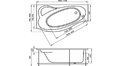 Акриловая ванна 1MarKa Gracia 150x94 – купить по цене 19400 руб. в интернет-магазине в городе Кемерово картинка 17
