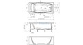 Отрезная ванна 1MarKa Pragmatika 173-155х75 см  – купить по цене 15450 руб. в интернет-магазине в городе Кемерово картинка 25
