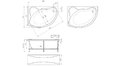 Акриловая ванна 1MarKa Catania 150x100 – купить по цене 17050 руб. в интернет-магазине в городе Кемерово картинка 13