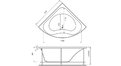 Акриловая ванна Vayer Gaja 150x150 – купить по цене 30350 руб. в интернет-магазине в городе Кемерово картинка 20
