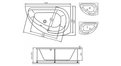 Акриловая ванна Vayer Ismena 160x105 – купить по цене 28350 руб. в интернет-магазине в городе Кемерово картинка 21